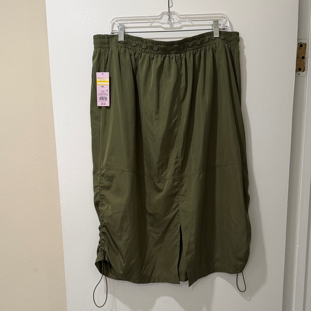 Wild Fable Army Green Midi Skirt - Picture 9 of 9